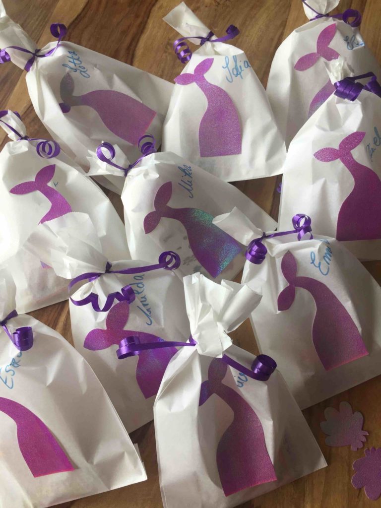 DIY Geschenktütchen für die Meerjungfrauen Party
