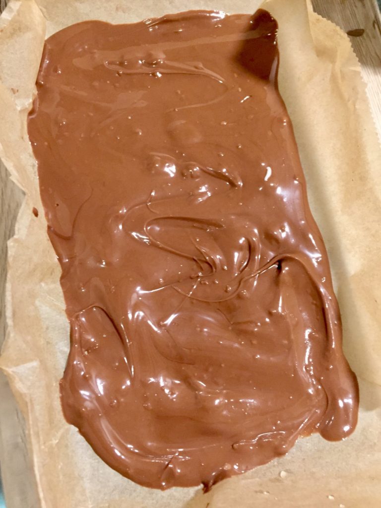 Selbstgemachte Kinder Country Schokoriegel - einfache und schnelle Resteverwertung von Schokolade