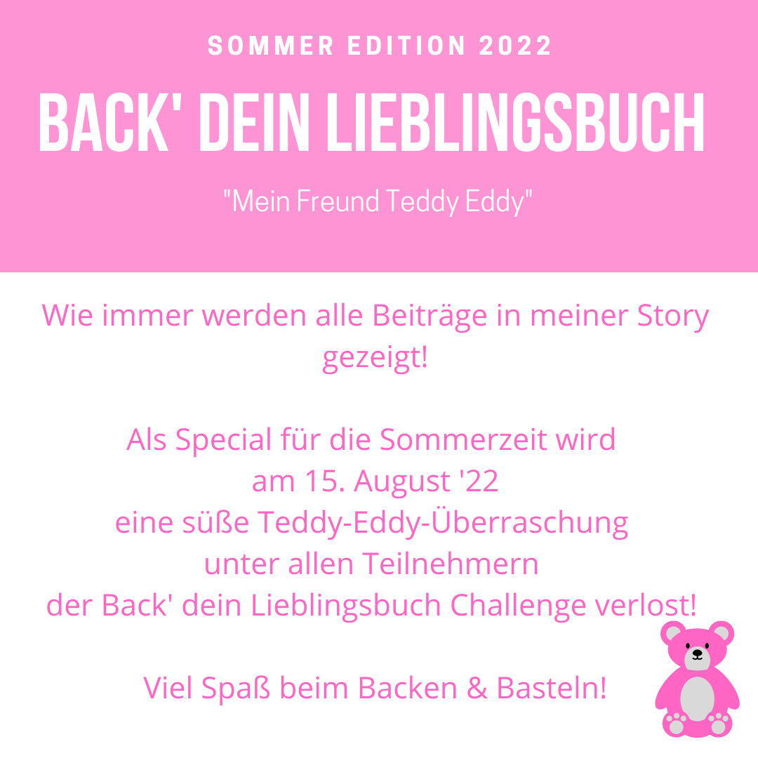 In der Sommer Edition der Back dein Lieblingsbuch Challenge backen wir Teddy-Waffelbecher