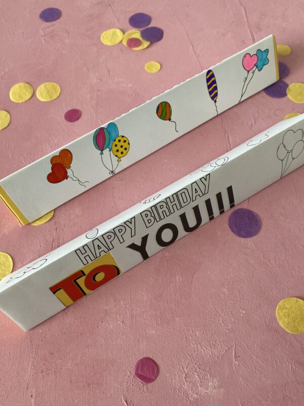 Produkt Happy Birthday Banderole für Toblerone Schokolade