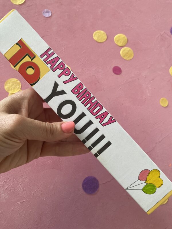 Produkt Happy Birthday Banderole für Toblerone Schokolade