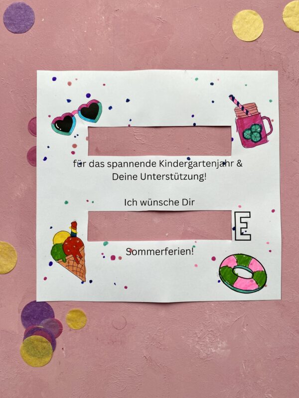 Produkt Danke für Kindergartenjahr- Banderole für Milka Pralinen