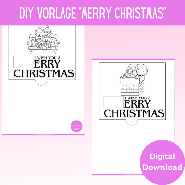 Produkt DIY Druckvorlage für Cover für Merci Collection - Weihnachten