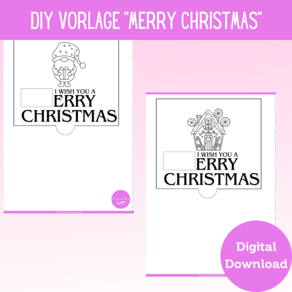 Produkt DIY Druckvorlage für Cover für Merci Collection - Weihnachten