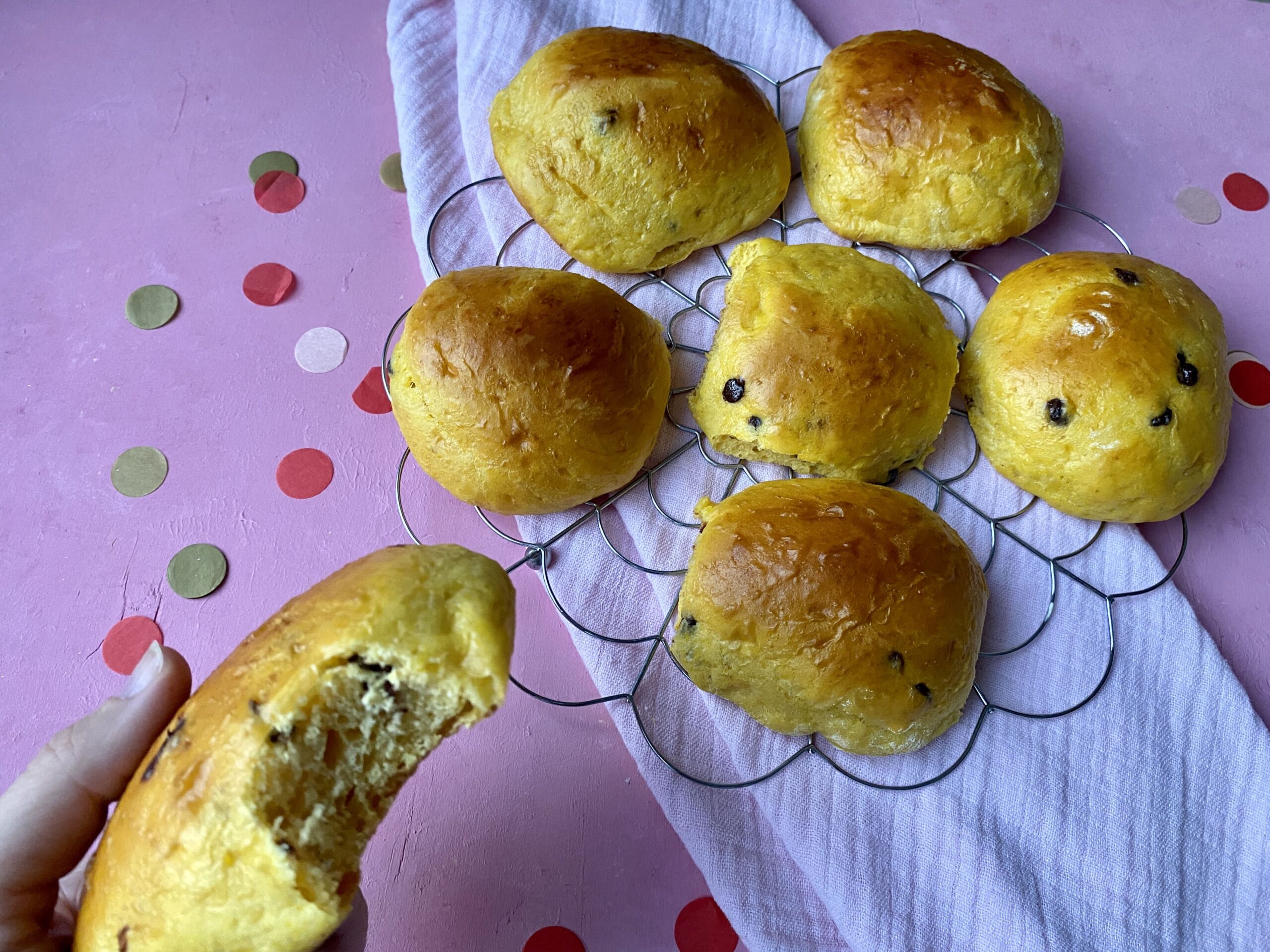 Köstliche Kürbis-Schokobrötchen zum Frühstück