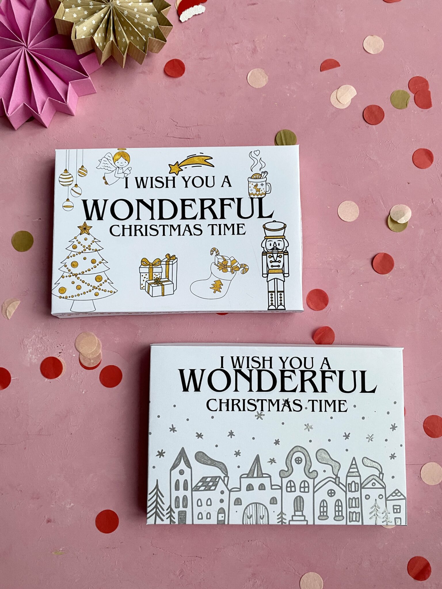 50 Stück Geschenkschleifen Rot - Satin Schleifen Mit Twist-Verschluss