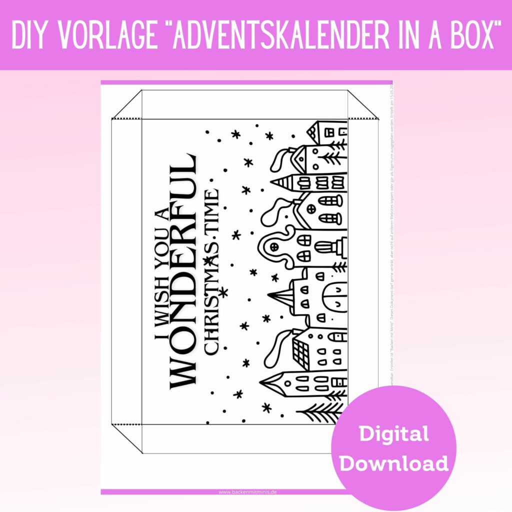 Produkt Adventskalender in a box Häuser