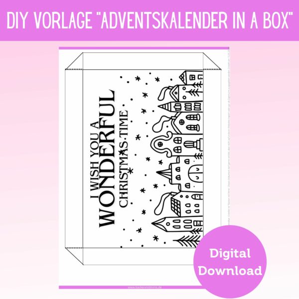 Produkt Adventskalender in a box Häuser