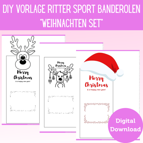 Produkt Ritter Sport Banderolen Weihnachten Set Verpackung Schokolade