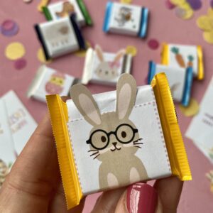 Niedliche Schokoladenverpackung für DIY Ostergeschenke - Osterschokolade für Ostern - Amicelli, Ritter Sport, Kinderschokolade, Duplo