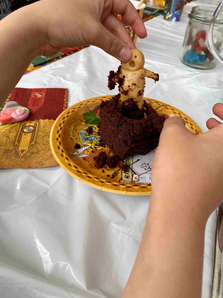 Als Harry Potter Geburtstagskuchen einen saftigen Alraunen-Schokokuchen