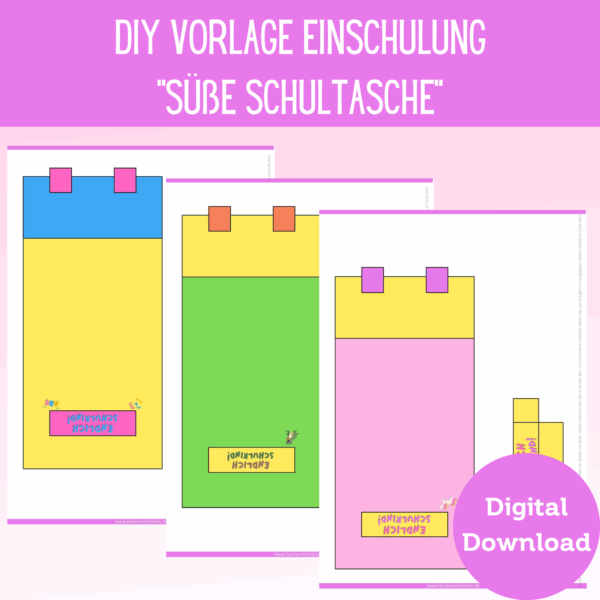 Produktbild Ritter Sport Banderole Einschulung Süße Schultasche