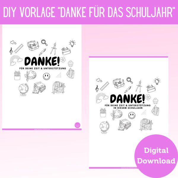 Shopbilder Dankeschön Geschenk Schule