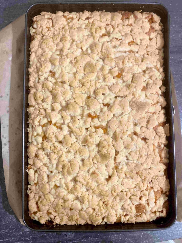 Butterstreuselkuchen wie von Oma - der einfache Streuselkuchen mit Mirabellen