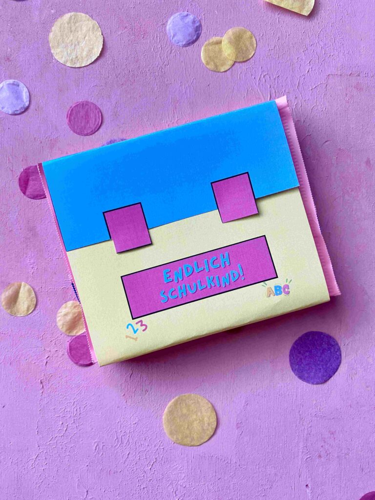 Geschenke für die Einschulung: DIY Druckvorlage für Ritter Sport