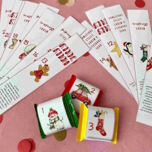DIY Ritter Sport Banderolen für den Adventskalender mit Witz für eine lustige Weihnachtszeit
