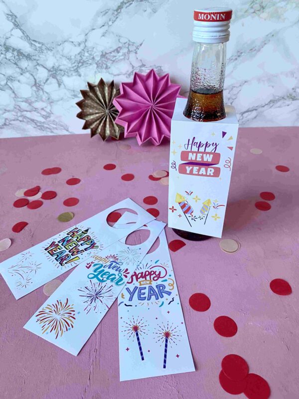 "Happy New Year!" DIY Flaschenanhänger für Silvester – Perfekt für prickelnde Neujahrsgrüße! – Bild 7