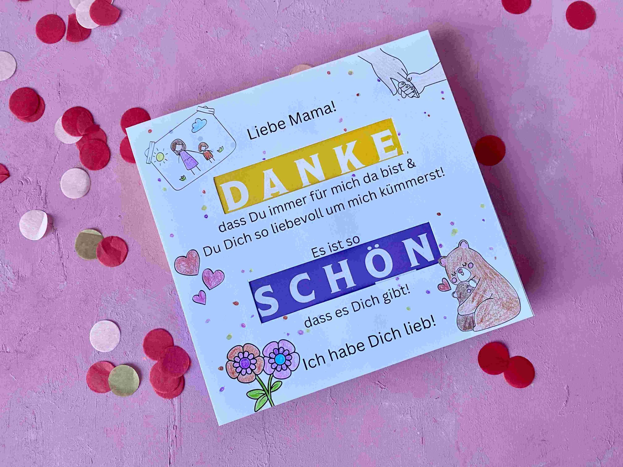 Banderolen Milka Pralinen für Geschenke für die Mama zum Geburtstag, Muttertag oder einfach so.