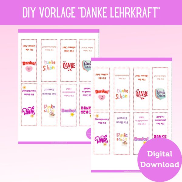 Shopfoto Produkt "Danke Lehrkraft" Ritter Sport Minis Banderolen