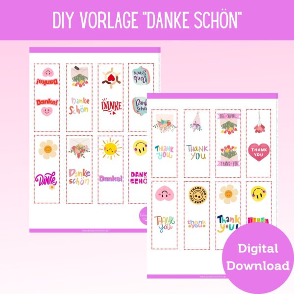 Shopfoto Danke Schön Banderolen für Ritter Sport Minis