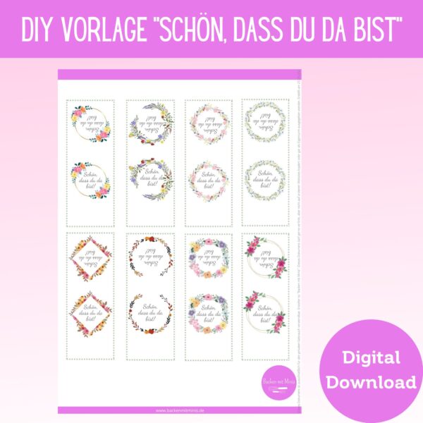 Shopfoto Schön, dass du da bist Ritter Sport Mini Banderolen