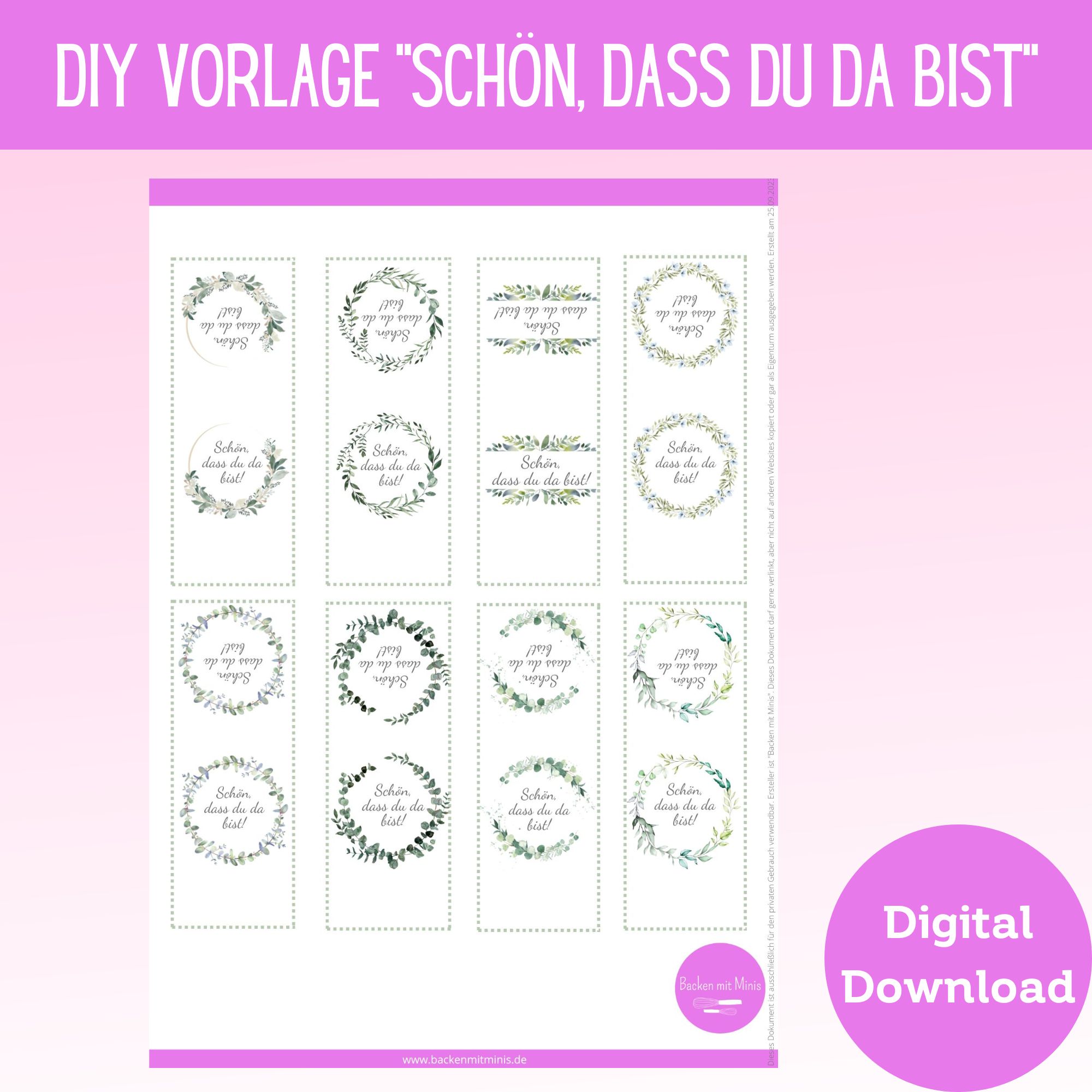 Shopfoto Schön, dass du da bist Ritter Sport Mini Banderolen