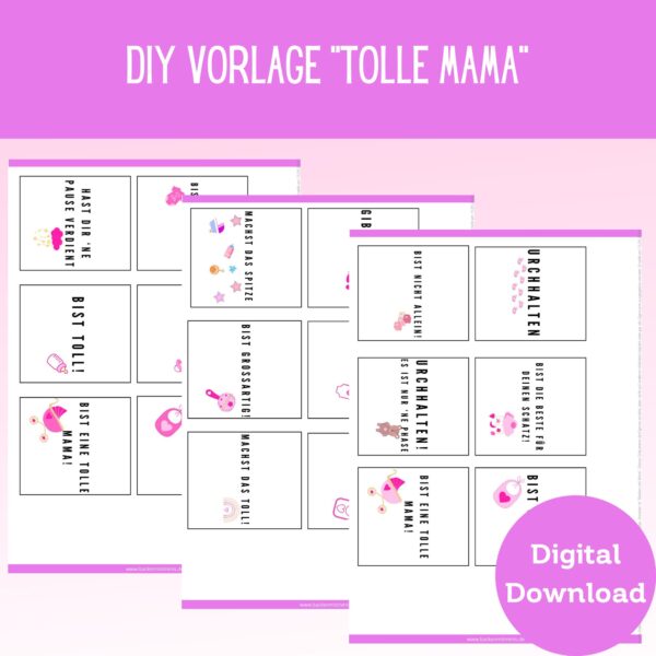 Shopfotos Banderole für Duplos - Tolle Mama (rosa)