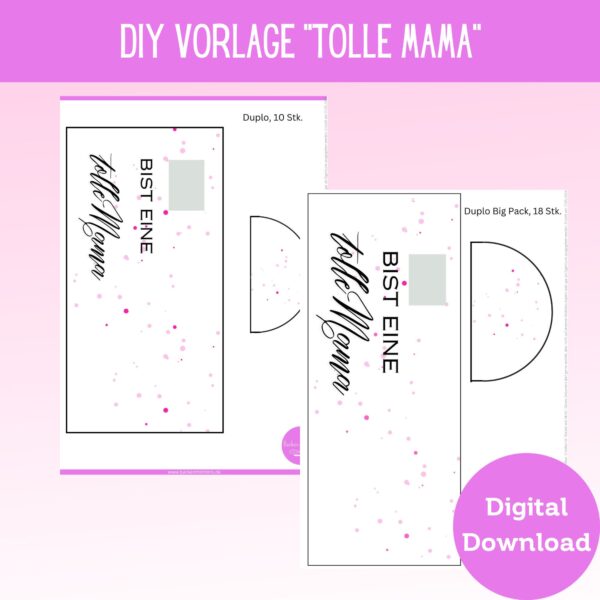 Shopfotos Banderole für Duplos - Tolle Mama (rosa)