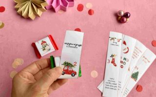 Die Banderolen für den DIY Adventskalender mit Affirmationen für Kinder ist der perfekte Adventskalender für starke Kinder.