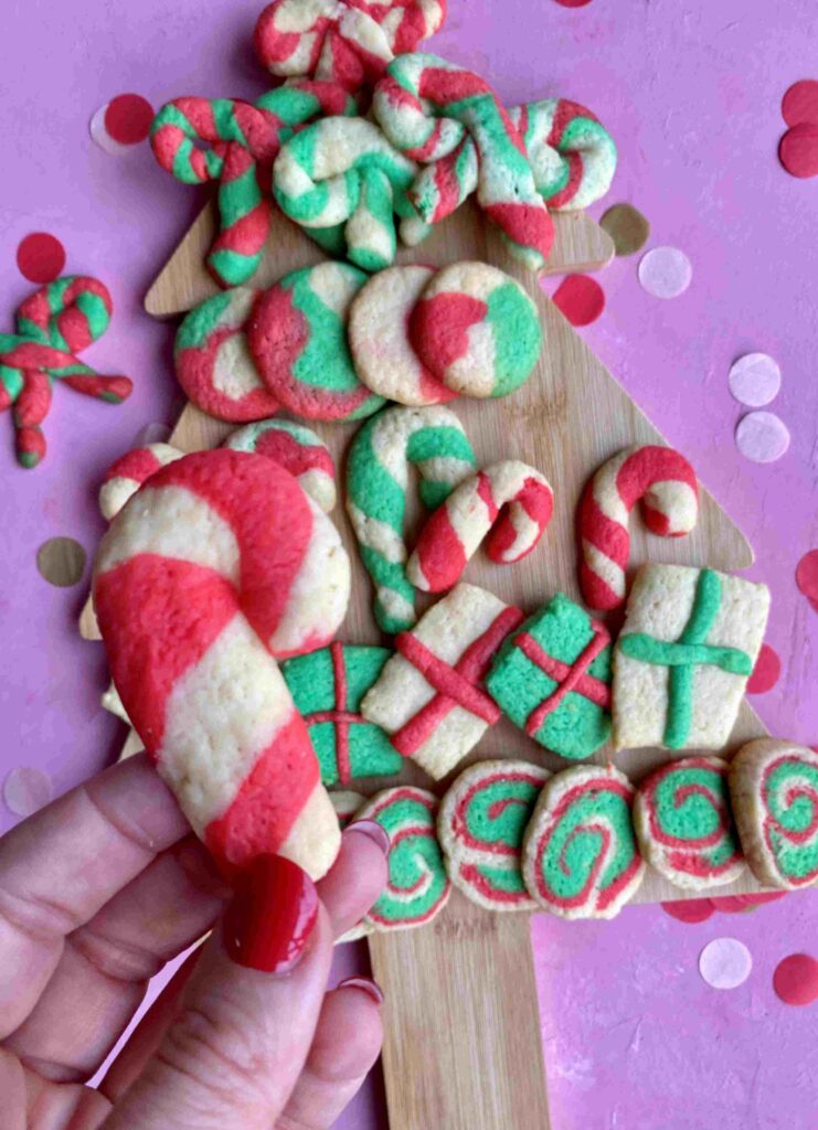 Weihnachtsplätzchen backen mit wenig Aufwand - 1 Plätzchenteig 5 Varianten - Weihnachtsplätzchen ohne Ausstecher