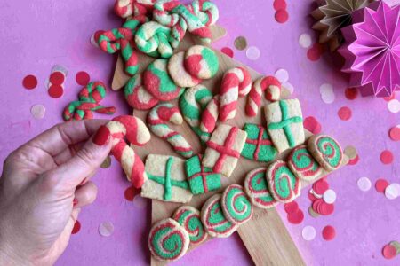 Weihnachtsplätzchen backen mit wenig Aufwand - 1 Plätzchenteig 5 Varianten