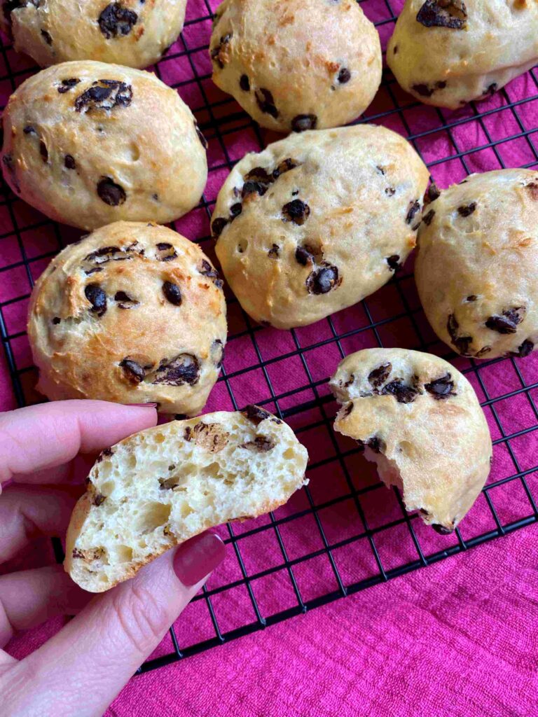 Lunchbox Snack für Schule und Kindergarten: Schokobrötchen