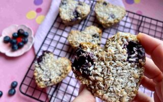 Frühstücksmuffins mit Blaubereen