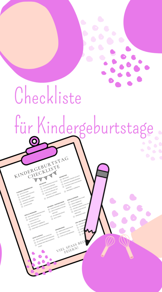 Checkliste Kindergeburtstag