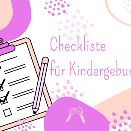 Checkliste für Kindergeburtstage