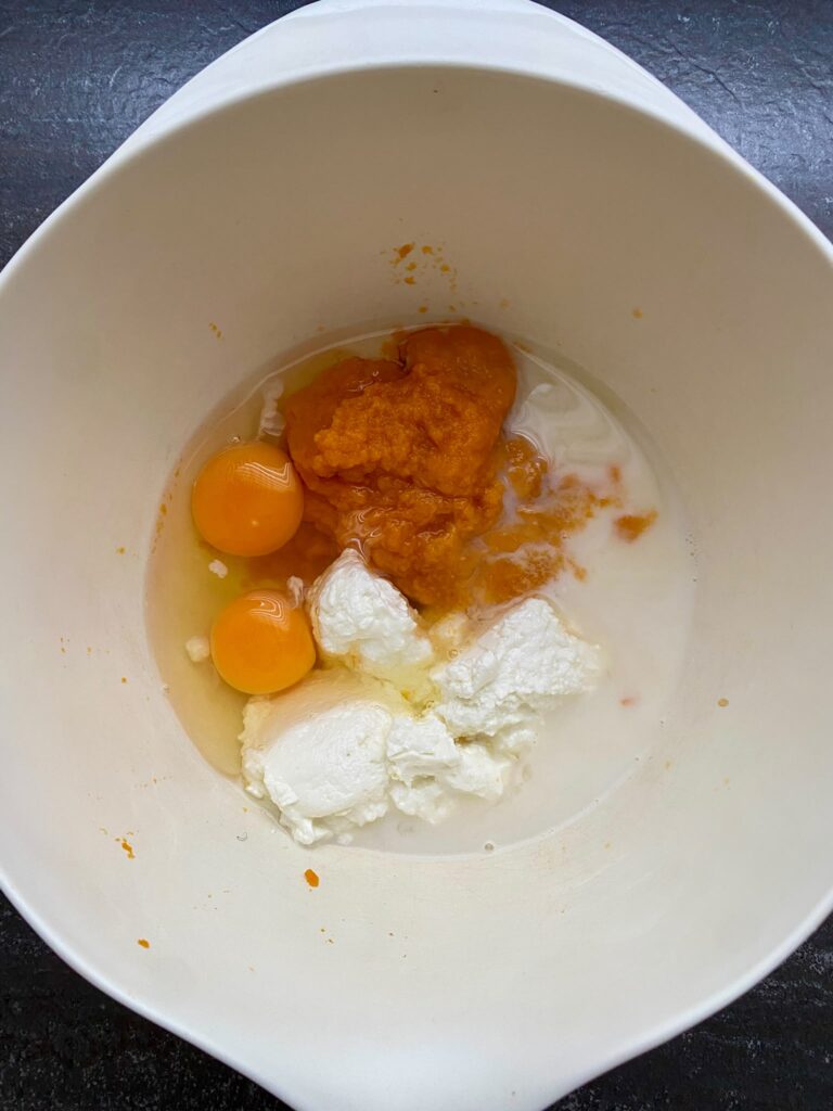 Proteinreiche Schoko-Kürbismuffins mit Quark und Haferflocken